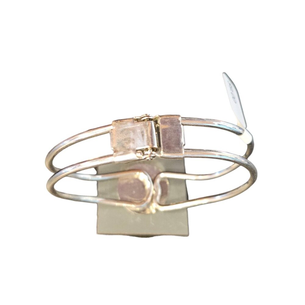 Silver/Grey Square Cuff Bracelet - Picture 5 of 5